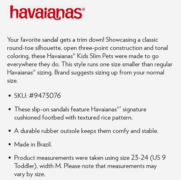 NWT Youth Havaianas Slim Pets Flip-flops - Picture 6 of 7